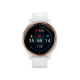 Garmin Venu 2S Rose Gold Bezel with White Case and Silicone Band